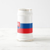 スロバキアの旗 ビールジョッキ (中央)
