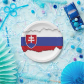 スロバキアの旗 ペーパープレート (パーティー)