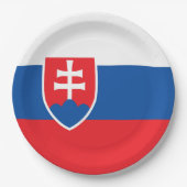 スロバキアの旗 ペーパープレート (正面)