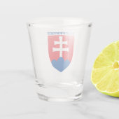 スロバキアの武器コート ショットグラス (裏面)