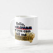 スロバキアは、しかし私を素晴らしい電話します コーヒーマグカップ (正面左)