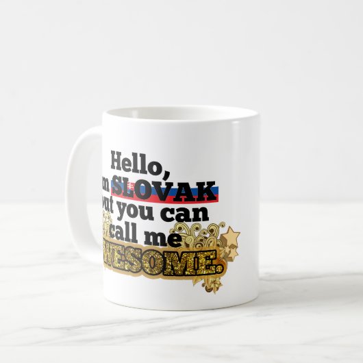 スロバキアは、しかし私を素晴らしい電話します コーヒーマグカップ (正面左)