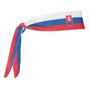 スロバキアエレガント国旗 タイヘッドバンド