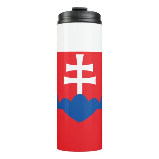スロバキアタンブラー、愛国的なスロバキア国旗 タンブラー (正面)