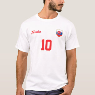 スロバキアパーソナライズされたナショナルチームジャージー Tシャツ