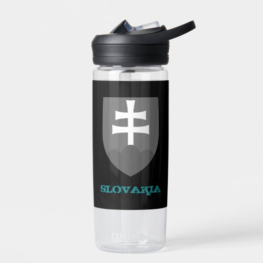 スロバキアフィットネスとスロバキアの武器のコート/フラグ ウォーターボトル (左面)