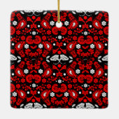 スロバキアフォークアート セラミックオーナメント (裏面)