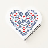 スロバキアフォークハート ノートブック (裏面)