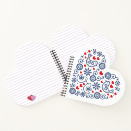 スロバキアフォークハート ノートブック