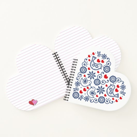 スロバキアフォークハート ノートブック (内部)