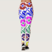 スロバキアフォークパターン伝統的モチーフ民族sym レギンス (裏面)