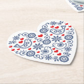 スロバキアフォークパターン ペーパーコースター (アングル)