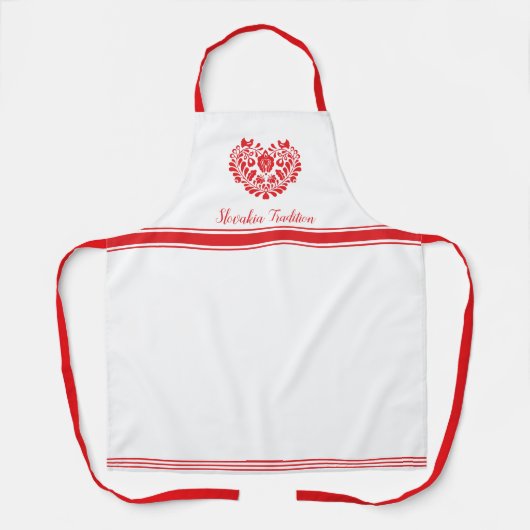 スロバキアフォーク柄エプロン エプロン (正面)