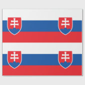 スロバキアフラグ ラッピングペーパー (フラット)