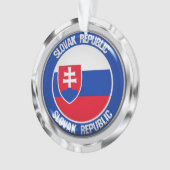 スロバキア丸エンブレム オーナメント (正面)