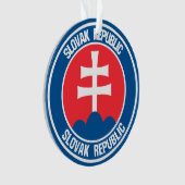 スロバキア丸エンブレム オーナメント (正面)