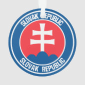 スロバキア丸エンブレム オーナメント (裏面)