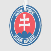 スロバキア丸エンブレム オーナメント (正面)
