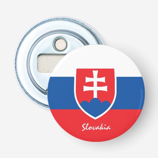 スロバキア国旗とスロバキアパーティー/スポーツドリンク 栓抜き (正面)