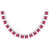 スロバキア国旗とパーティースロバキアのバナー/結婚式 バンティングフラッグ (全)