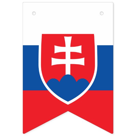 スロバキア国旗とパーティースロバキアのバナー/結婚式 バンティングフラッグ (第2の旗)