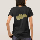 スロバキア国旗と地図dk Tシャツ (裏面)