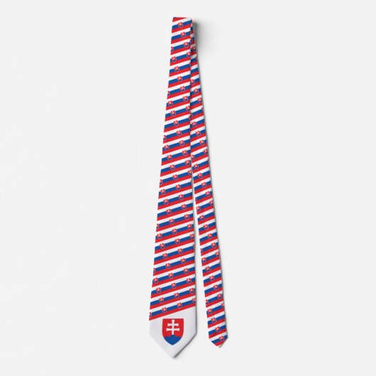 スロバキア国旗と武器のコート、スロバキア国旗 ネクタイ (正面)