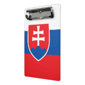スロバキア国旗のあるミニクリップボード ミニクリップボード (アングル2)