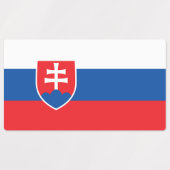 スロバキア国旗のある愛国的なラベル ラベル (デザイン2)