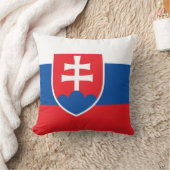 スロバキア国旗のアメリカのMoJo枕 クッション (ブランケット)