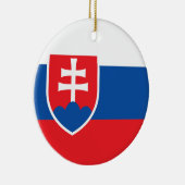 スロバキア国旗のオーナメント セラミックオーナメント (右)