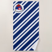 スロバキア国旗のビーチタオル ビーチタオル (正面)