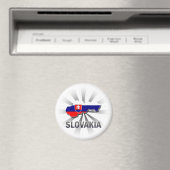 スロバキア国旗の地図2.0 マグネット (インサイチュ (食洗機))