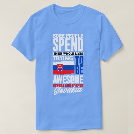 スロバキア国旗の引用文2 Tシャツ (デザイン正面)