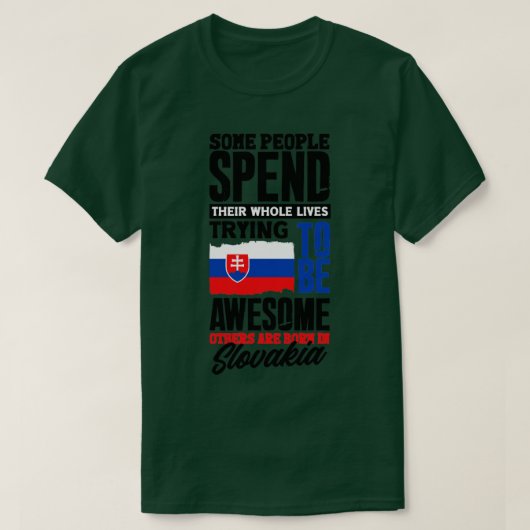スロバキア国旗の引用文3 Tシャツ (デザイン正面)