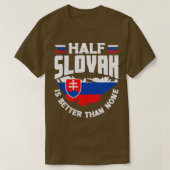 スロバキア国旗の引用文4 Tシャツ (デザイン正面)