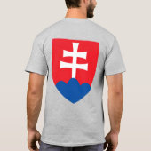 スロバキア国旗の独立性お祝い Tシャツ (裏面)