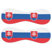 スロバキア国旗を持つ愛国的なソフトボール ソフトボール (パネル)