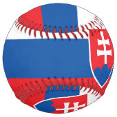 スロバキア国旗を持つ愛国的なソフトボール ソフトボール (裏面)
