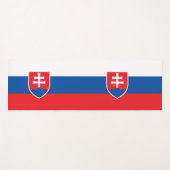 スロバキア国旗を持つ愛国的なヨガマット ヨガマット (正面(横))