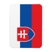 スロバキア国旗を持つ愛国的な柔軟な磁石 マグネット (縦)