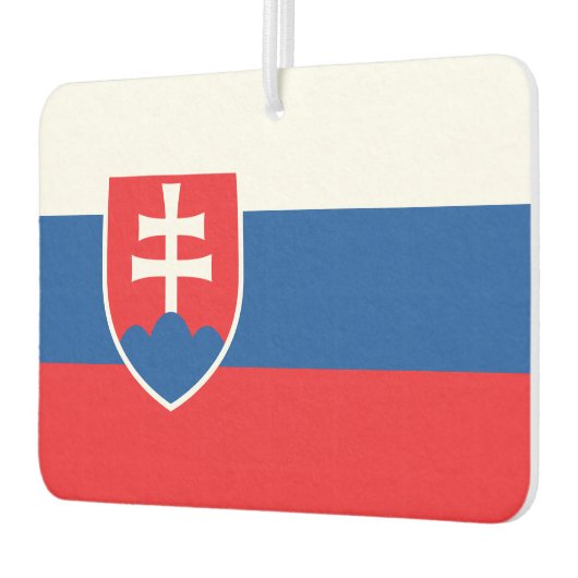スロバキア国旗を持つ車の空気フレッシュナー カーエアーフレッシュナー (左)