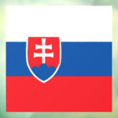 スロバキア国旗 ウィンドウサイン (シート3)