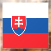 スロバキア国旗 ウィンドウサイン (シート2)