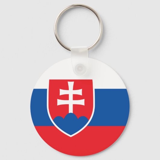 スロバキア国旗 キーホルダー (正面)