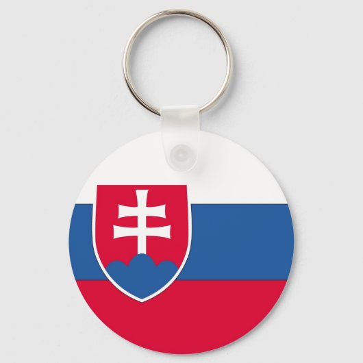 スロバキア国旗 キーホルダー (正面)