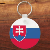 スロバキア国旗 キーホルダー (正面)