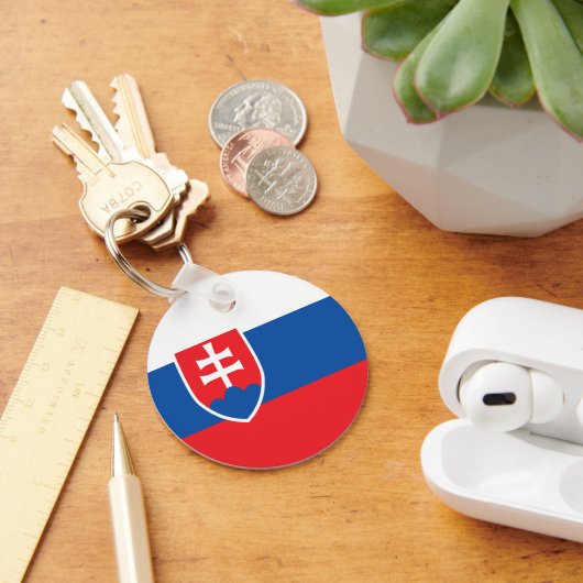 スロバキア国旗 キーホルダー (デスク)