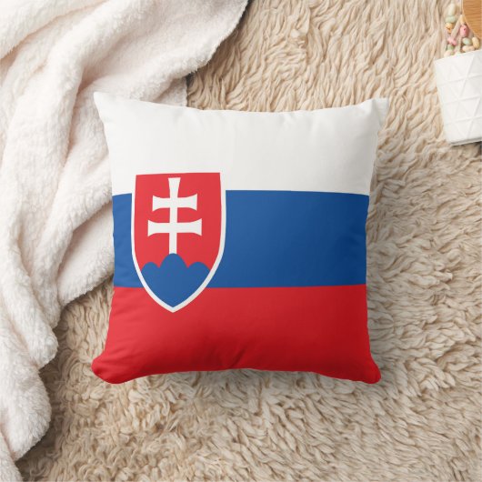 スロバキア国旗 クッション (ブランケット)