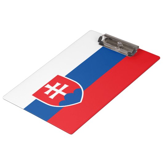 スロバキア国旗 クリップボード (アングル)